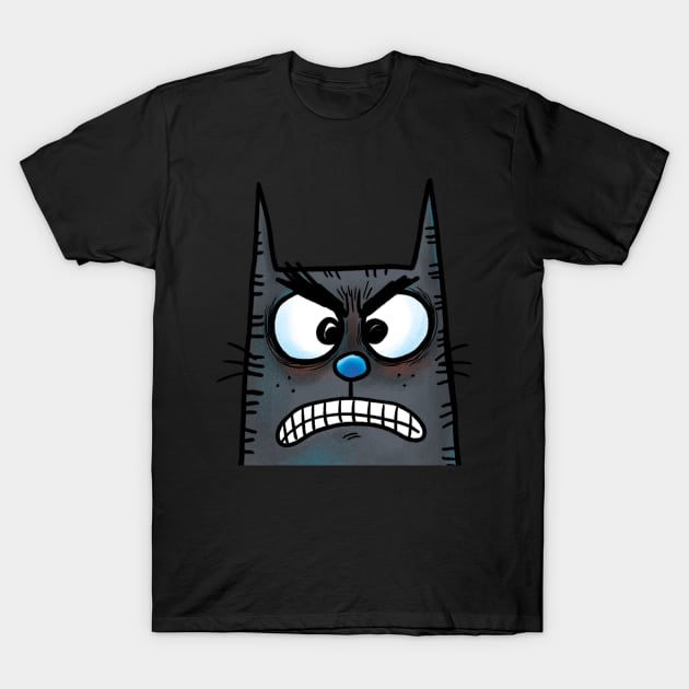 Angry Cat T-Shirt by Grasdal